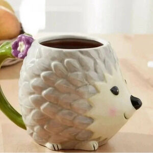 Happy Little Hedge Hog Coffee Tea Soup Hot Chocolate Mug Cup 17.24 ounces